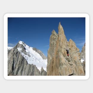 Traverse the Aiguilles du Diable (Mont-Blanc massif, France) Sticker